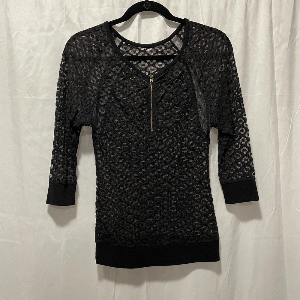 Guess Black Lace Top